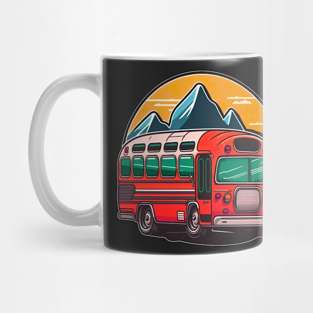 Back to School Red Bus by Stickandteach